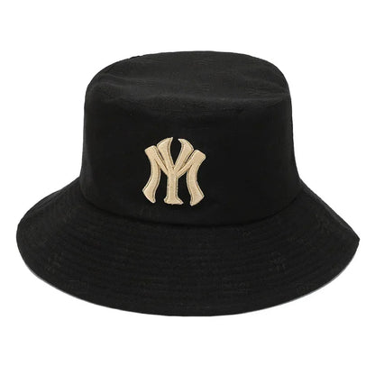 Unisex Letter Embroidery Fisherman Hat Women Summer