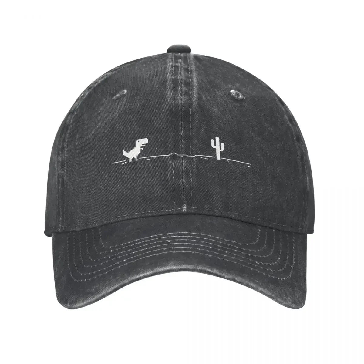 Dinosaur Graphic Distressed Baseball Cap
