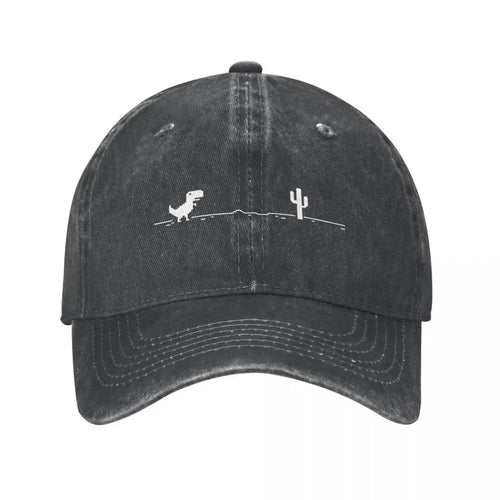 Dinosaur Graphic Distressed Baseball Cap