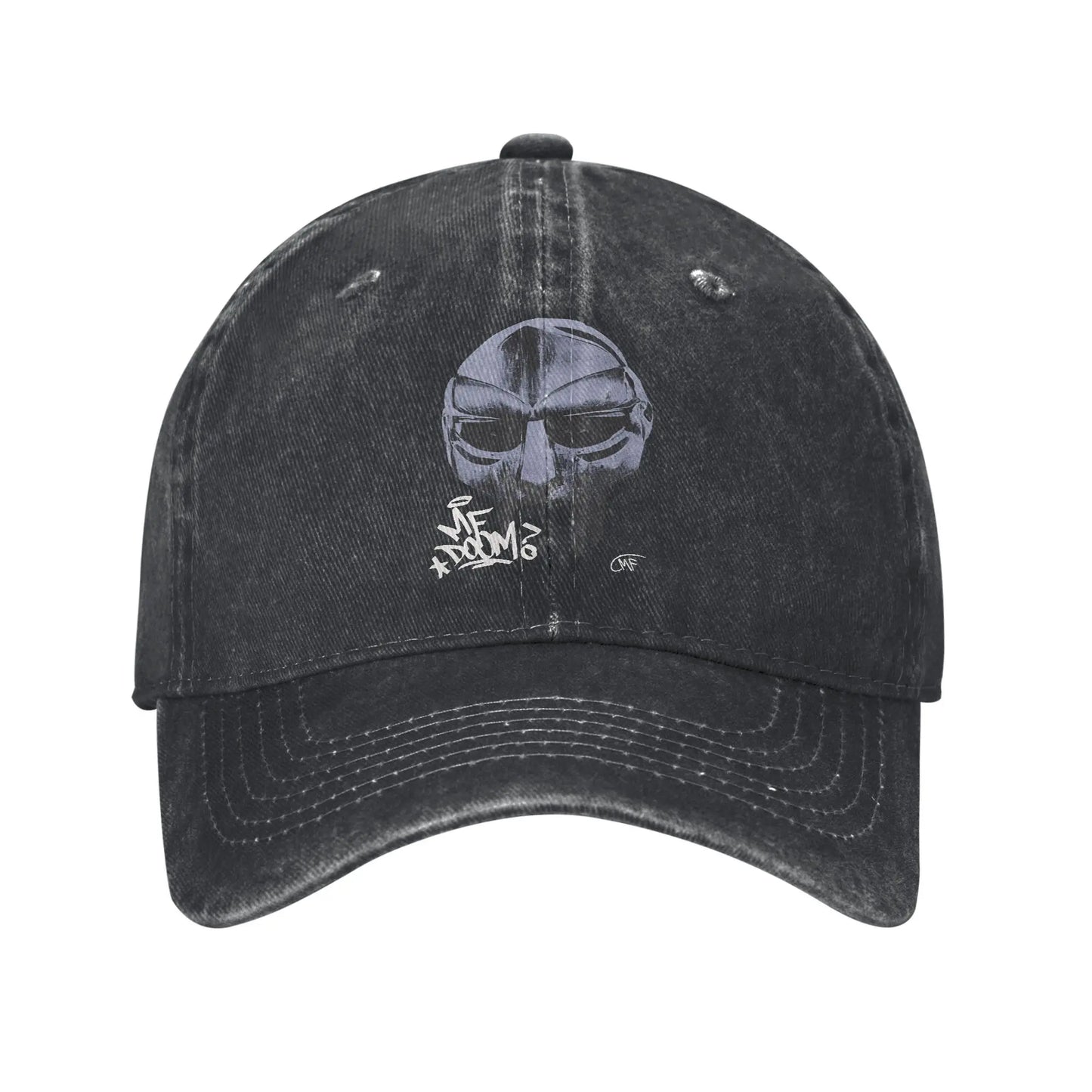 MF Doom Washed Breathable Snapback Baseball Cap