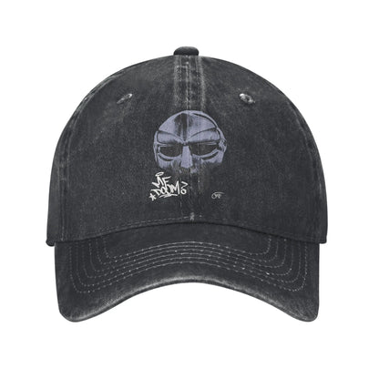 MF Doom Washed Breathable Snapback Baseball Cap