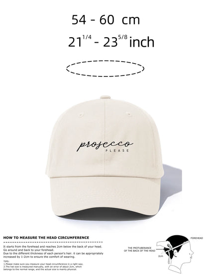 Prosecco Print Baseball Cap