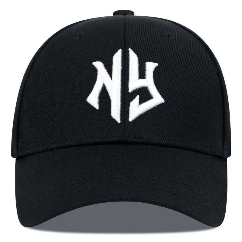 Letter Embroidered Cotton Snapback Cap