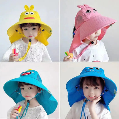 Kids Large Brim UV Bucket Hat