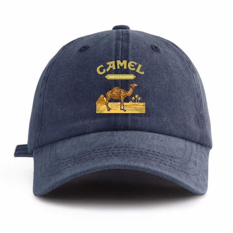 Camel Print Washed Classic Casual Baseball Cap
