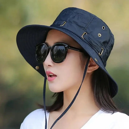 Double-Sided Wide Brim UV Bucket Hat