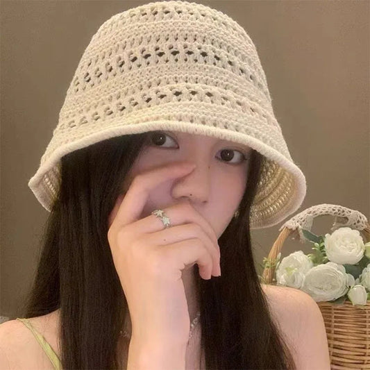 Summer Hollow Fisherman Hat Women's Breathable Hat