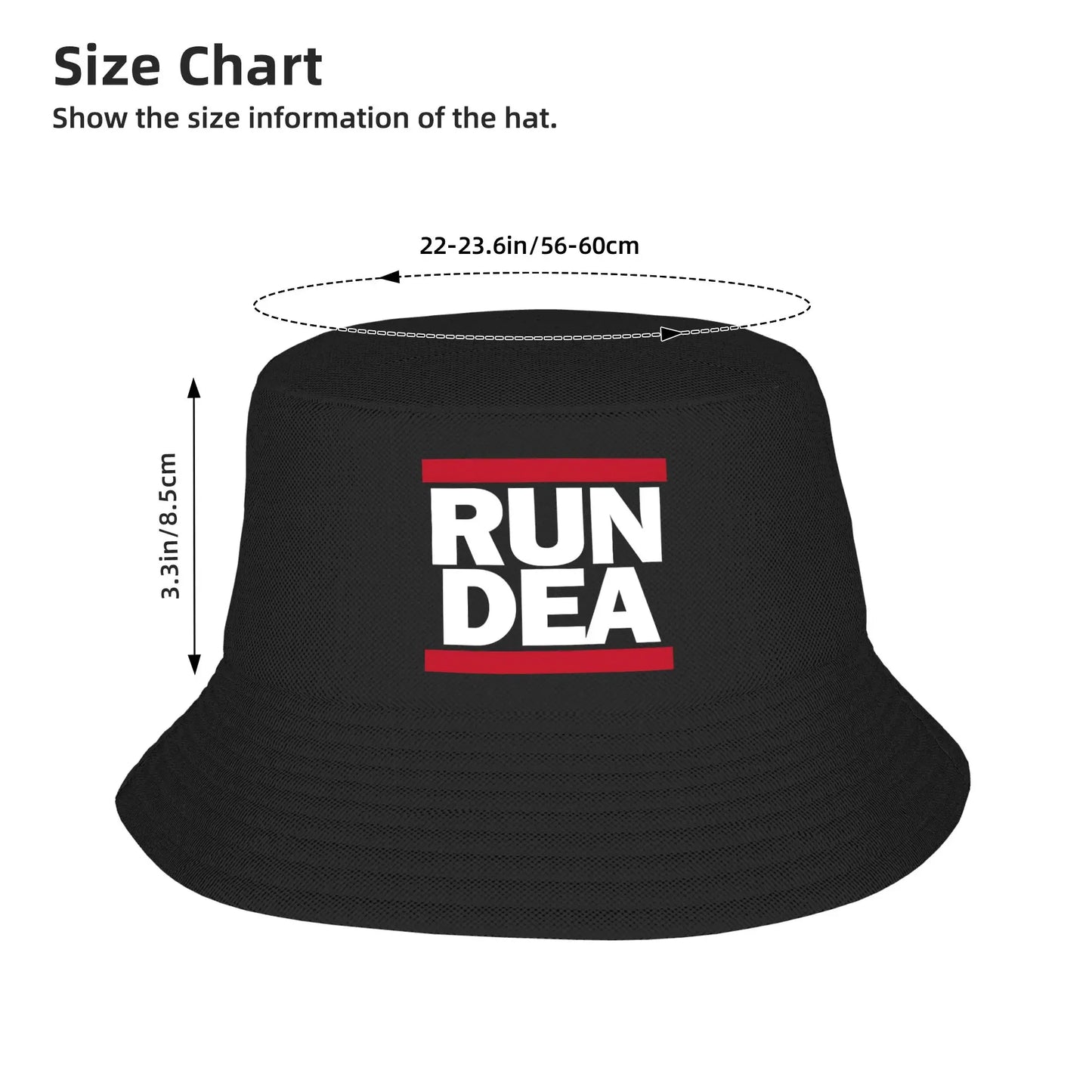 Run Dea Trendy Hawaii Pattern Bucket Hat