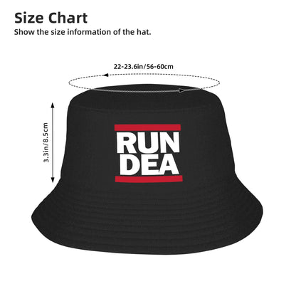 Run Dea Trendy Hawaii Pattern Bucket Hat