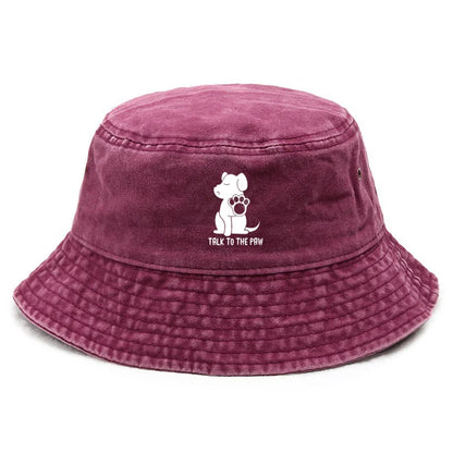 Vintage Fishing Style Dog Owner Bucket Hat