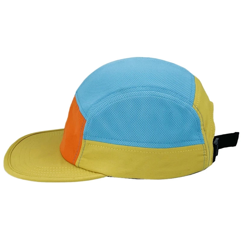 Lightweight Quick Dry Five Panel Snapback Cap