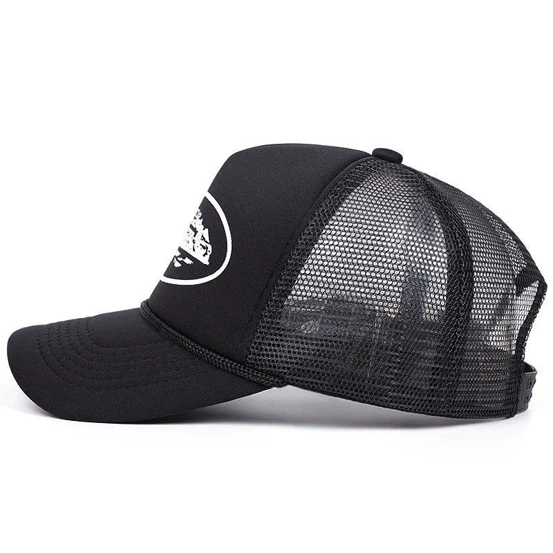 Letter Embroidery Mesh Baseball Cap