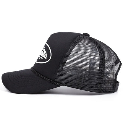 Letter Embroidery Mesh Baseball Cap