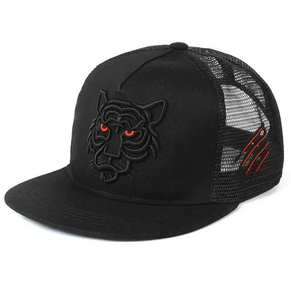 Tiger Head Embroidered Baseball Hat