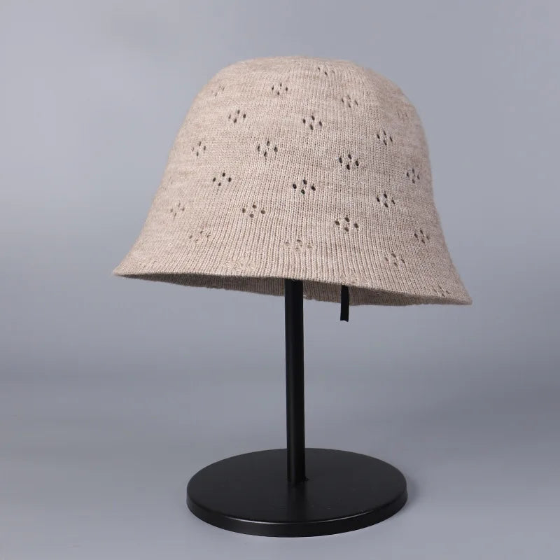 Autumn New Hollow Floral Bucket Hat