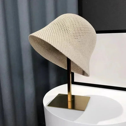 Women Hollow Out Summer Bucket Hat