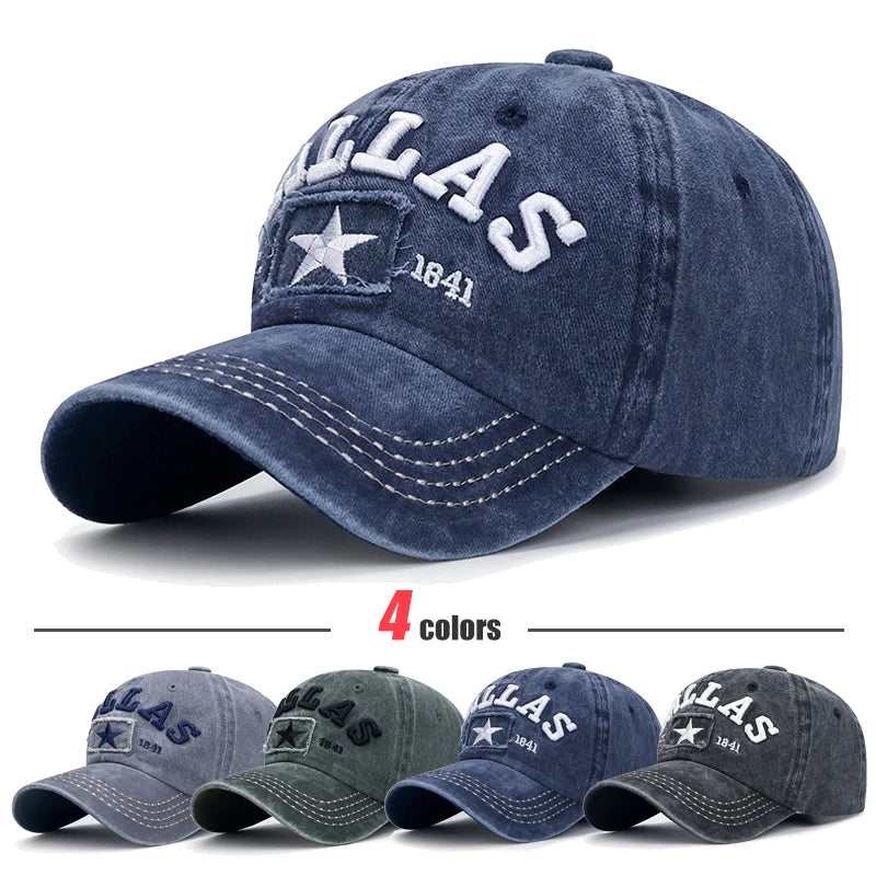 Dallas 3D Embroidered Unisex Snapback Cap