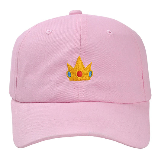 Embroidered Crown Princess Peach & Rosalina Baseball Cap