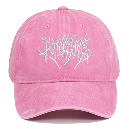 Trendy Rock Style Embroidered Baseball Cap Unique Logo