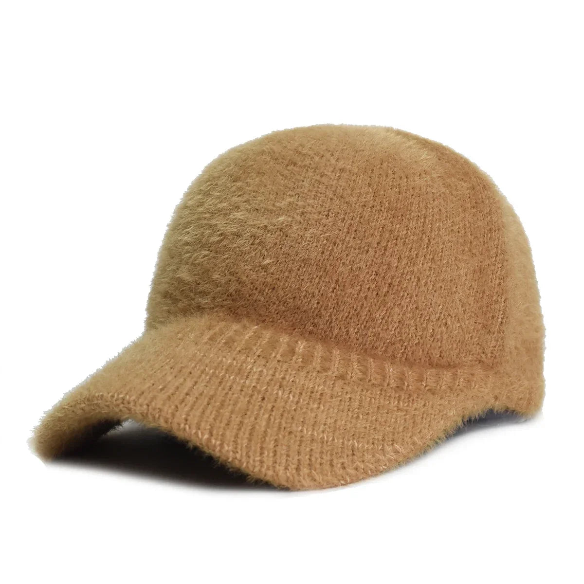 Fluffy Knitted Warm Winter Baseball Cap