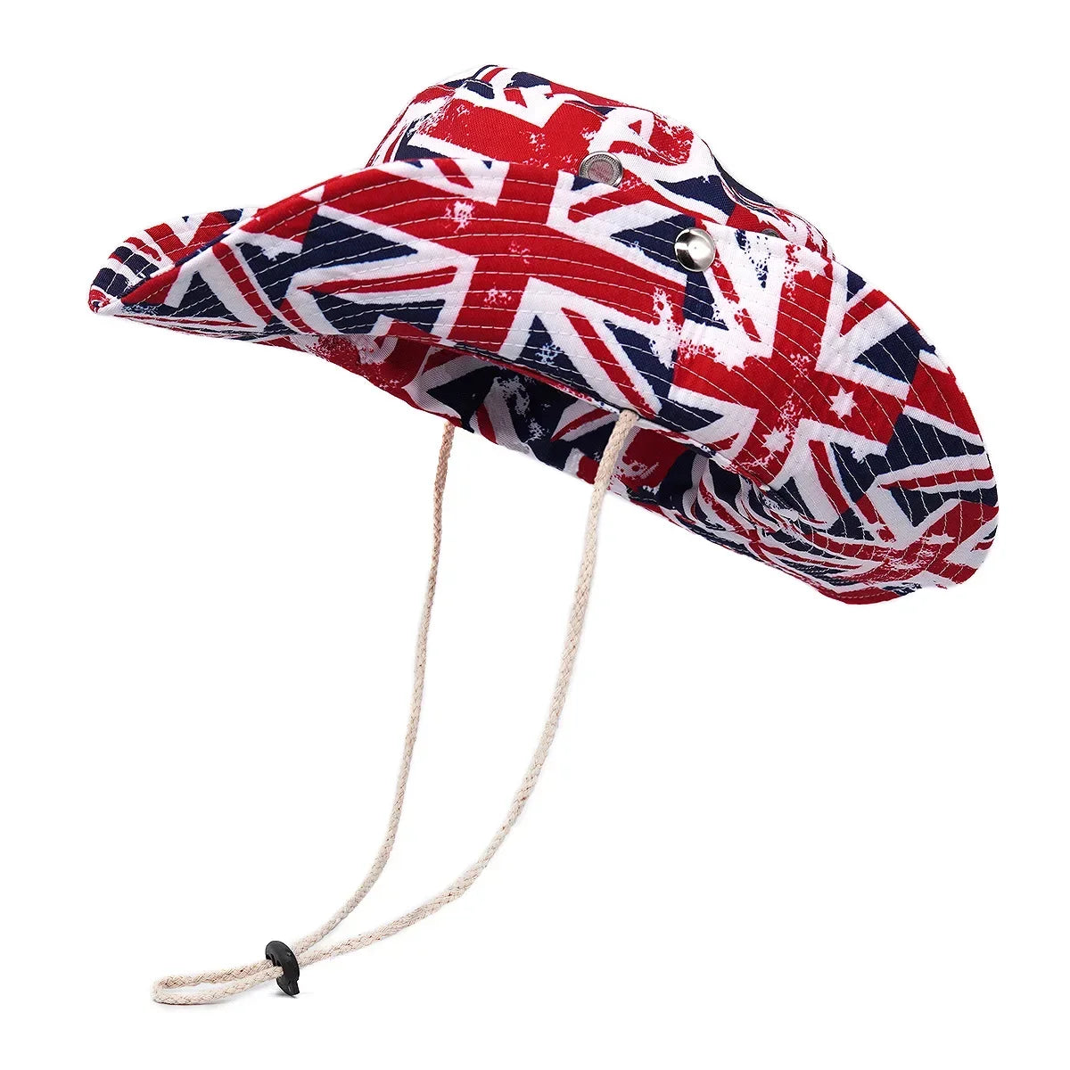 Unisex Wide Brim Bucket Hat Letter Print
