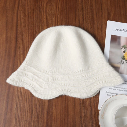 Pure Wool Knitted Fisherman Bucket Hat