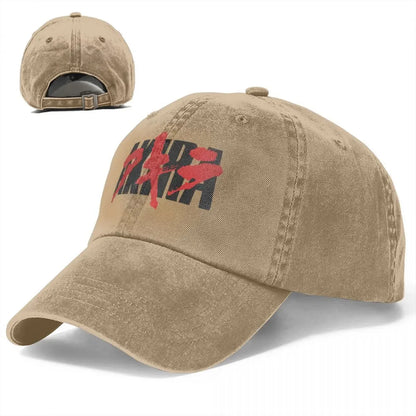 Akira Logo Distressed Baseball Cap