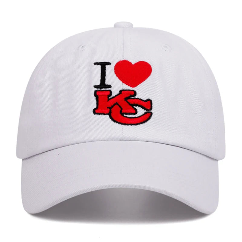 KC Love Letter Embroidery Hip Hop Casual Baseball Cap