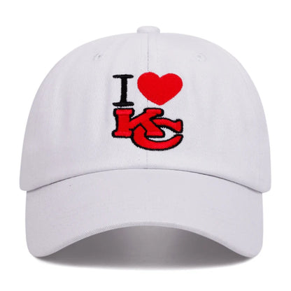 KC Love Letter Embroidery Hip Hop Casual Baseball Cap