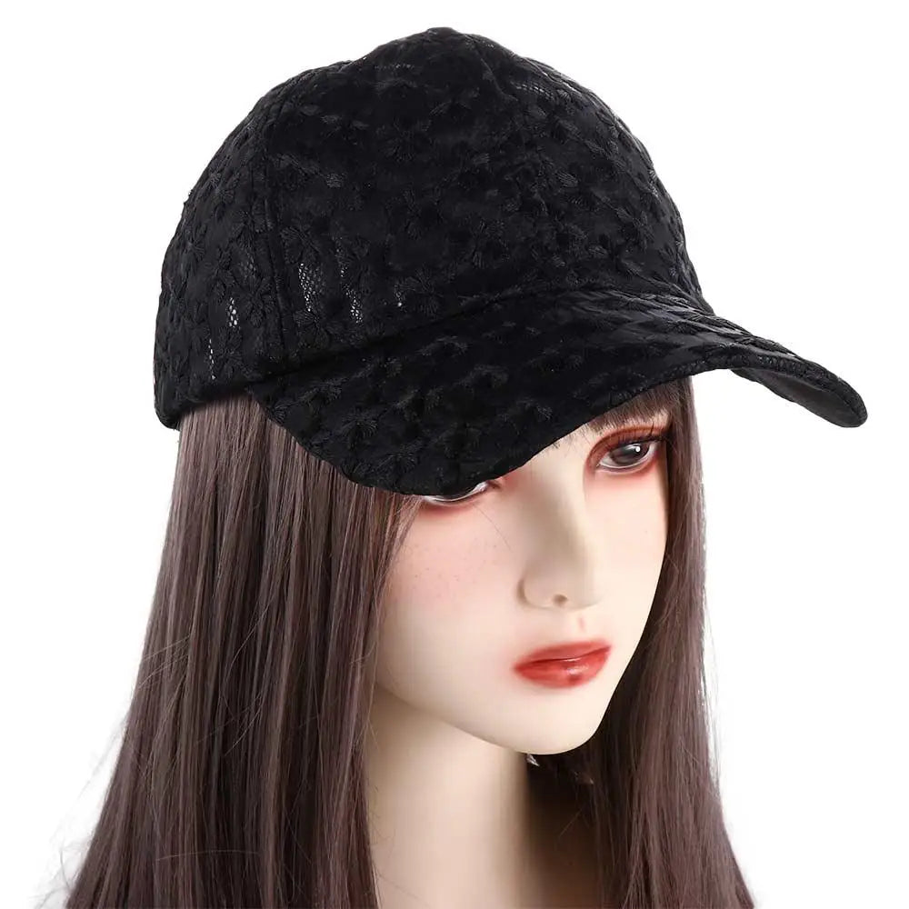 Korean Lace Flower Mesh Baseball Cap