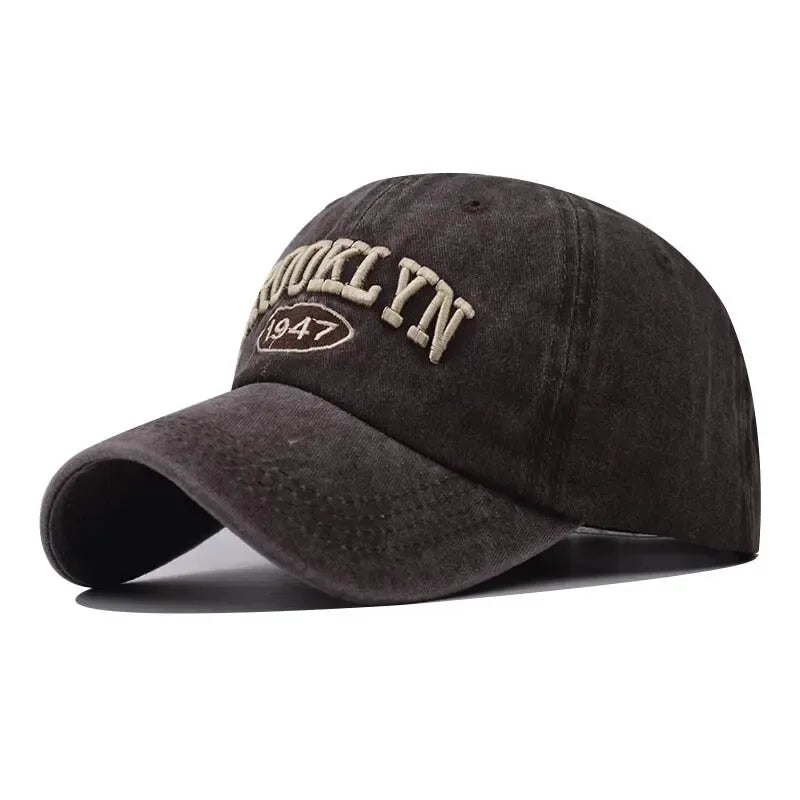 Brooklyn Embroidered Korean Hip Hop Baseball Cap