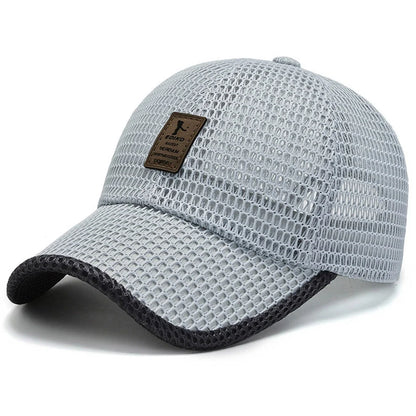 Unisex Label Mesh Breathable Baseball Caps