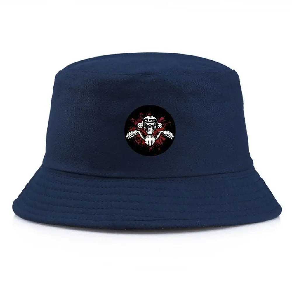 Unisex Skull Crossbones Graphic Bucket Hat