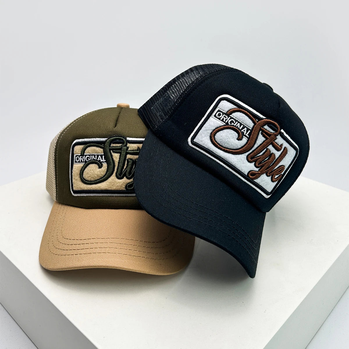 American Vintage Letter Embroidered Baseball Hat