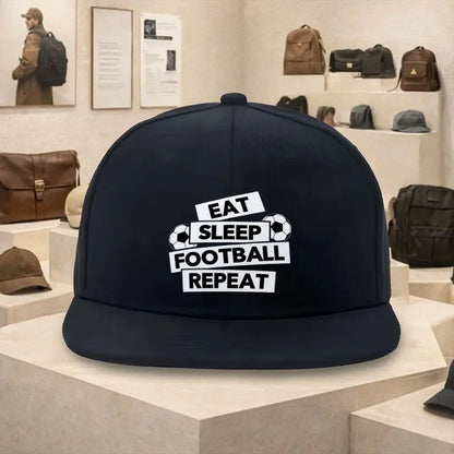 Eat Sleep Football Repeat Streetwear Snapback Cap