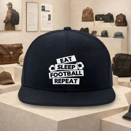Eat Sleep Football Repeat Streetwear Snapback Cap