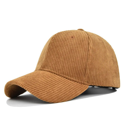 Korean Style Corduroy Small Curved Brim Baseball Cap