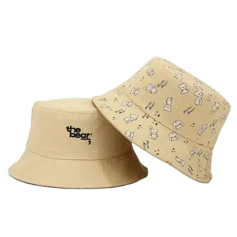 Cotton Cartoon Print Outdoor Travel Sun Bucket Hat