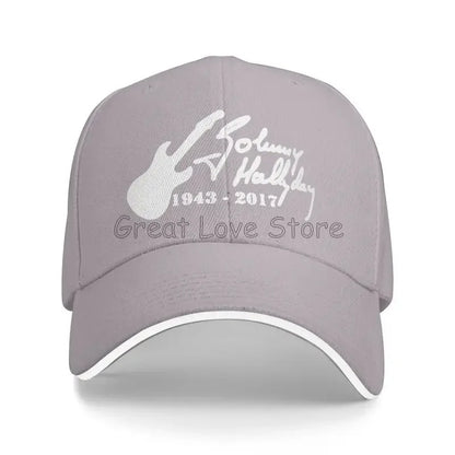 Johnny Hallyday French Rock Legend Baseball Cap
