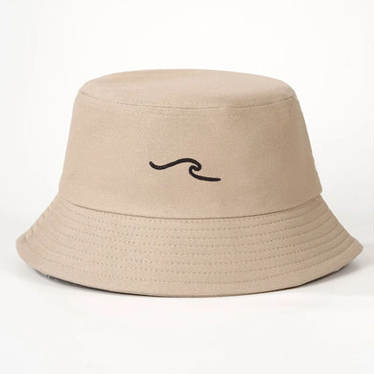 Wave Ripple Embroidery Bucket Hat