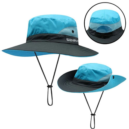 Women's Quick-Dry Foldable Wide Brim Bucket Hat