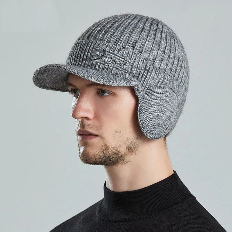 Korean Woolen Ear Protection Baseball Cap