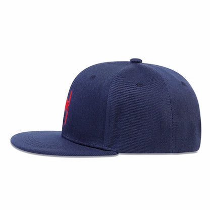 Children Spider Embroidery Snapback Cap Outdoor