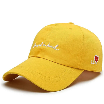 Love Embroidery Polyester Cotton Baseball Hat