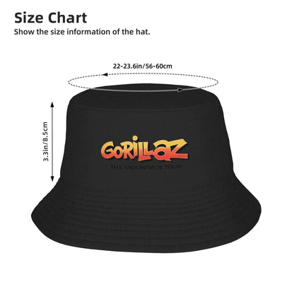 Gorillaz Mountain Tour 2026 Streetwear Bucket Hat