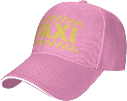 Taxi Checker Pattern Driver Style Baseball Cap