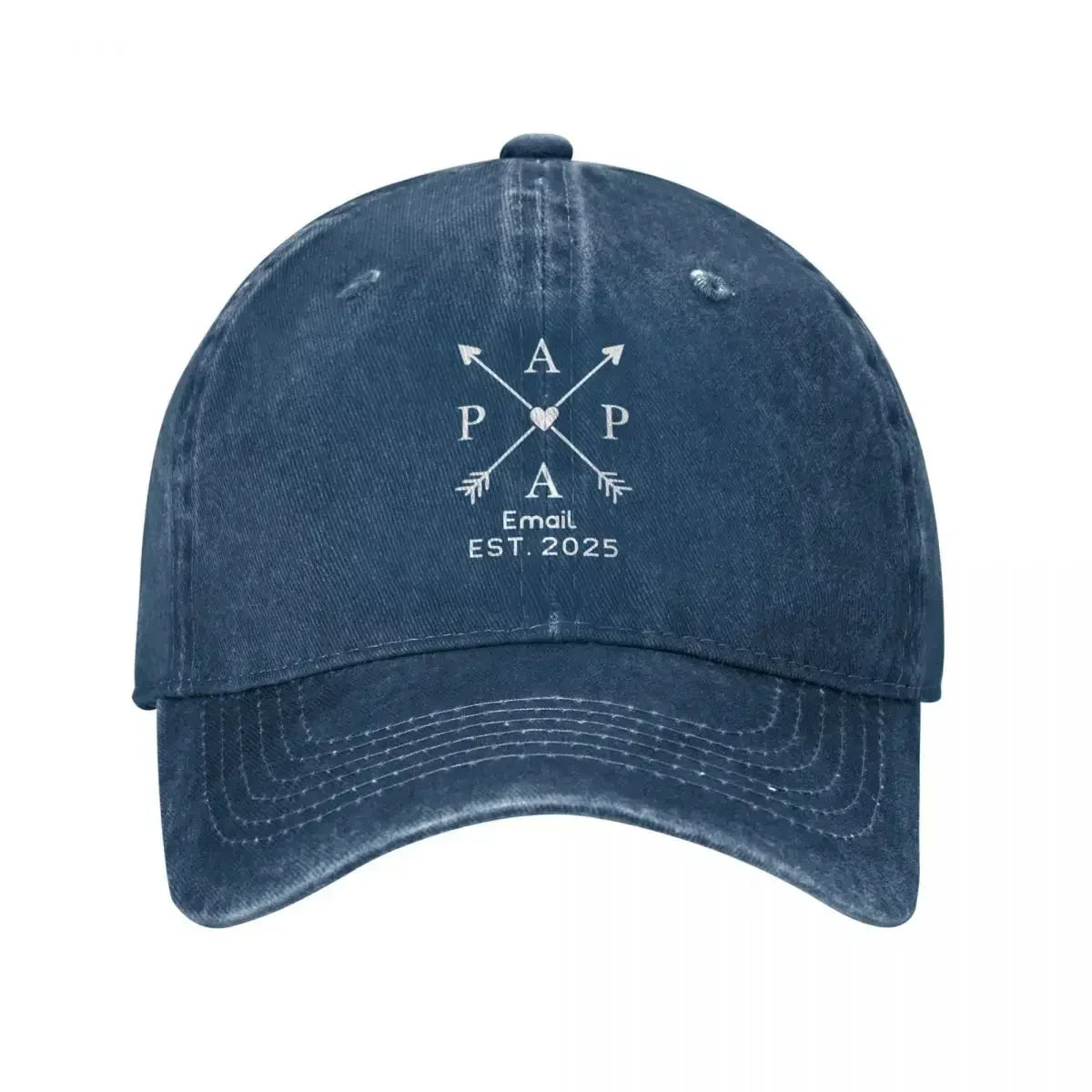 Dads Edition Personalized Name Year Distressed Baseball Cap