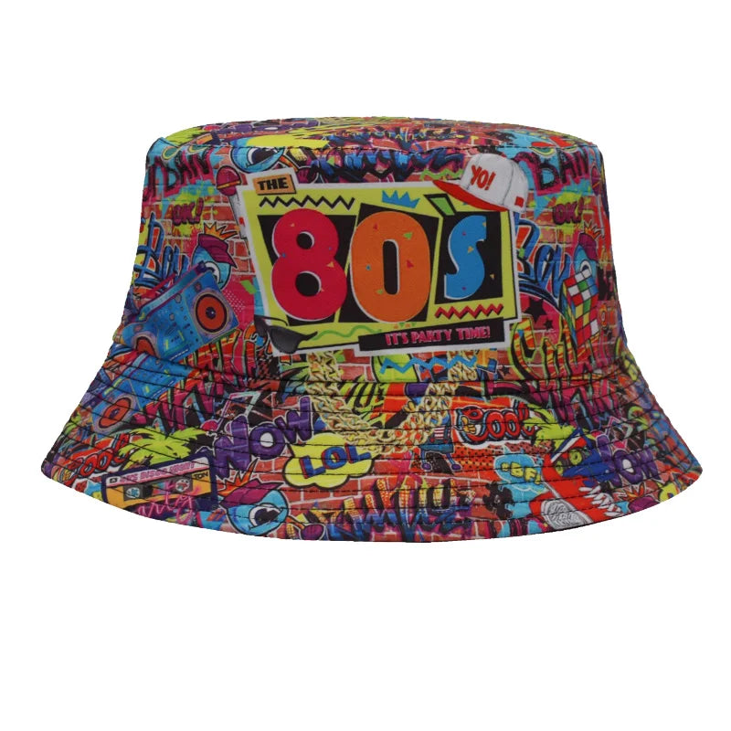 Reversible Letter Unisex Bucket Hat
