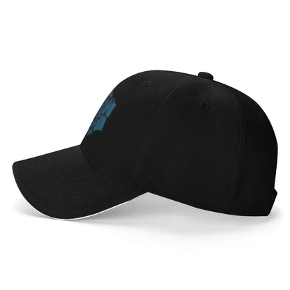 Ado Blue Rose Casual Trucker Baseball Cap