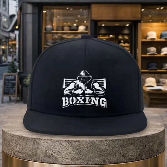 Boxing Streetwear Flat Brim Adjustable Snapback Cap
